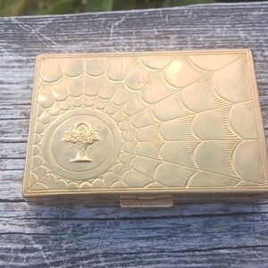 Vintage Cara Nome gold tone Compact Case